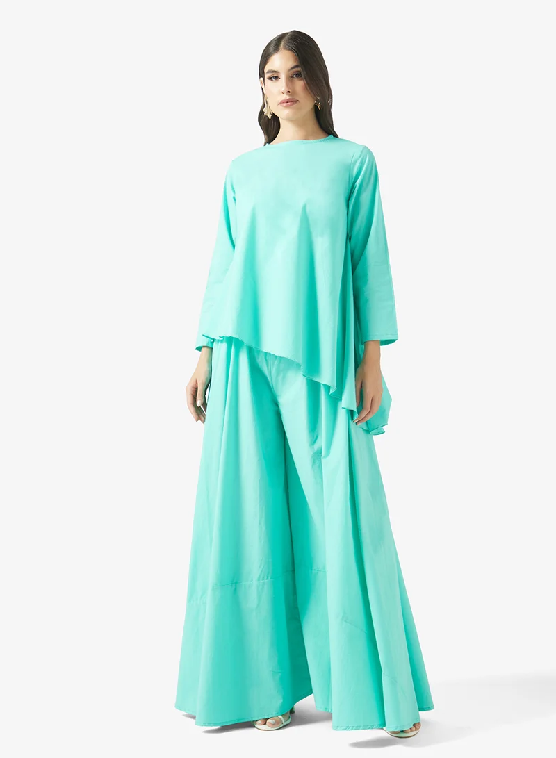 Fyor Asymmetric Hem Relaxed Co-Ord Set