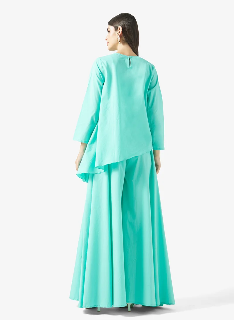 Fyor Asymmetric Hem Relaxed Co-Ord Set