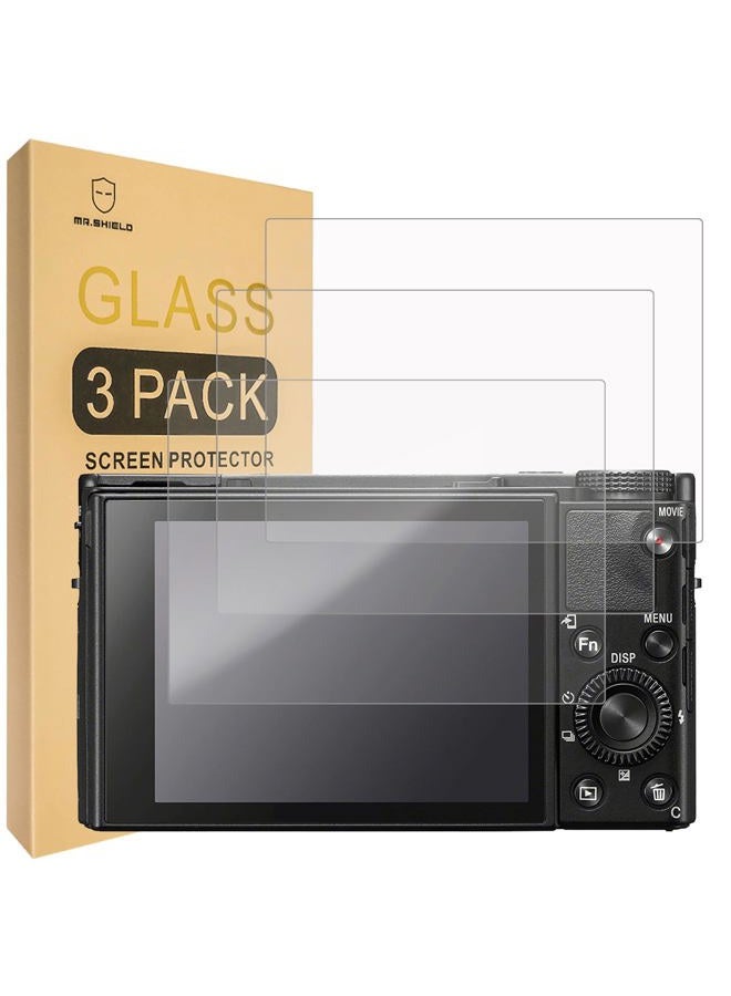 Mr Shield [3-Pack] Screen Protector For Sony RX100 VII Digital Camera DSC-RX100M7 [Tempered Glass] [Japan Glass with 9H Hardness] Screen Protector - Image 1