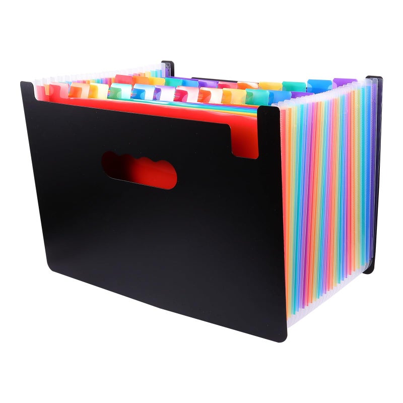 Layers Expanding File Folder Organizer Portable Plastic Accordion for Office School Papers Storage - Image 2