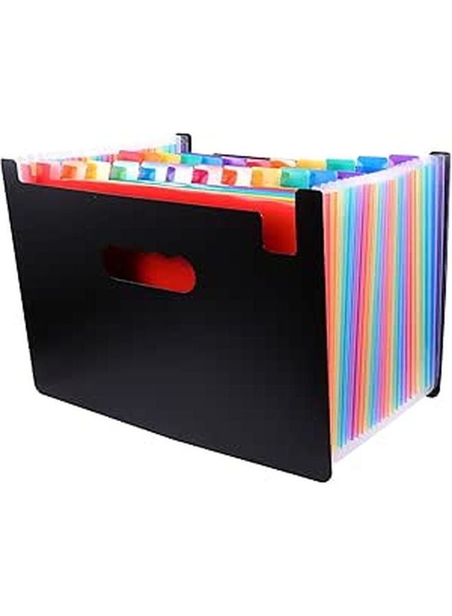 Layers Expanding File Folder Organizer Portable Plastic Accordion for Office School Papers Storage - Image 1