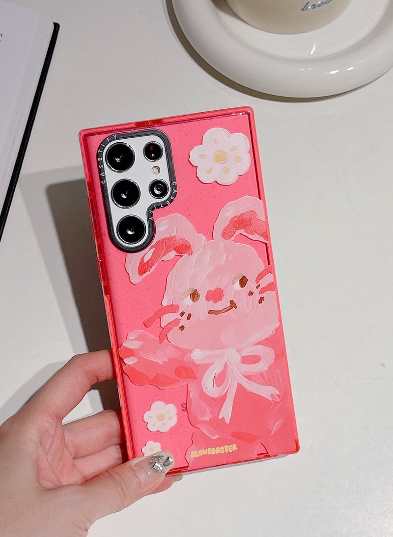 Casetify Samsung Galaxy S24 Ultra Case - "Korean Doll Cartoon Bunny Series" with Glitter Detail - Image 2