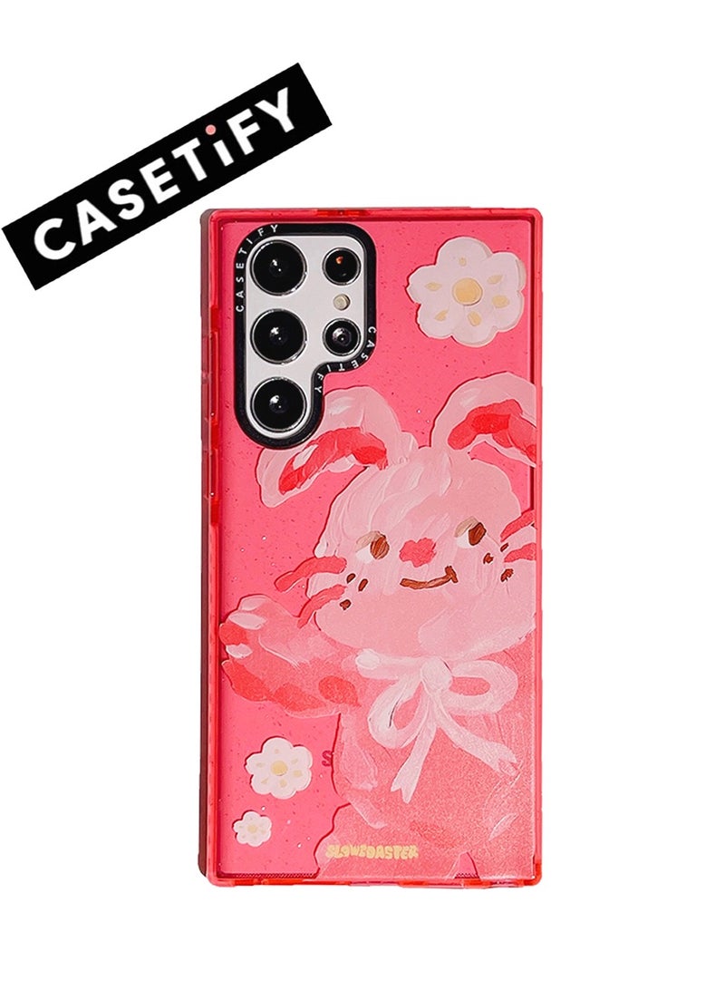Casetify Samsung Galaxy S24 Ultra Case - "Korean Doll Cartoon Bunny Series" with Glitter Detail - Image 1