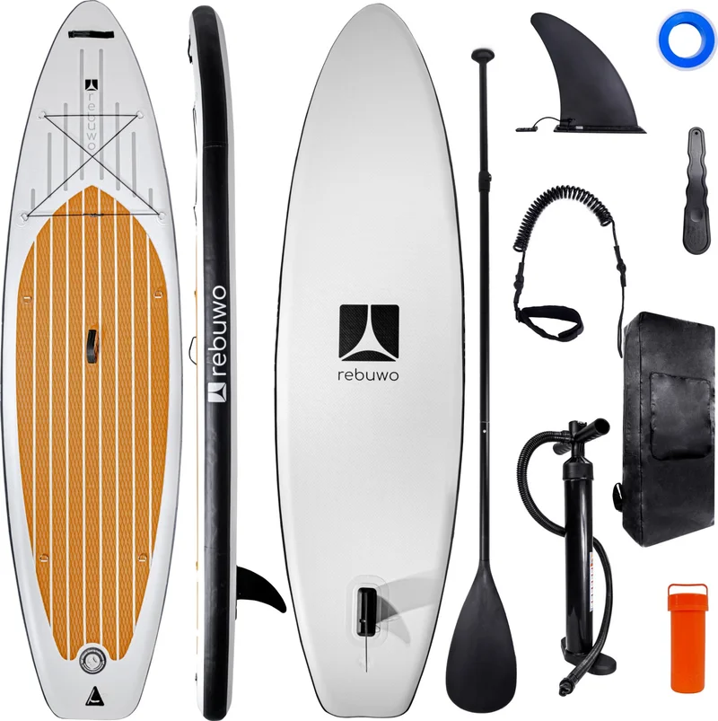 Rebuwo Sup Inflatable Surfboard Stand Up Paddle Board 82*320*15 cm