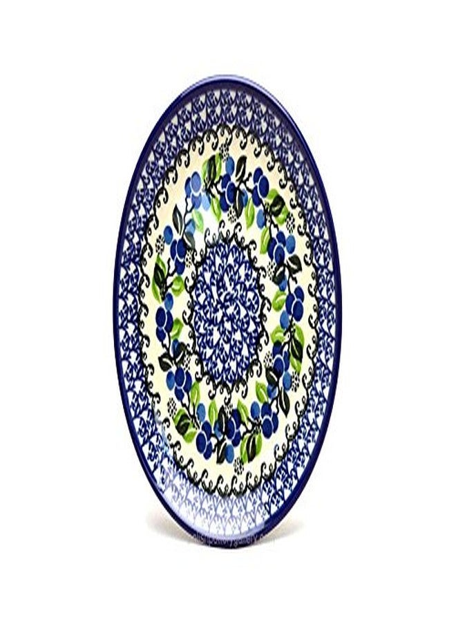 Polish Pottery Gallery Polish Pottery Plate - Salad/Dessert (7 3/4") - Blue Berries - Image 1