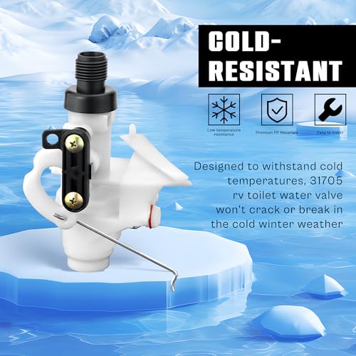 prime&swift 31653 31705 31688 31835 31687 RV Toilet Valve fit for Thetford RV Toilet Parts-Leak&Freeze-Resistant fit for Thetford Aqua-Magic V 31676 31675 31667 31658 31668 31650 31680 31671 31649 prime&swift - Image 3