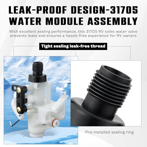 prime&swift 31653 31705 31688 31835 31687 RV Toilet Valve fit for Thetford RV Toilet Parts-Leak&Freeze-Resistant fit for Thetford Aqua-Magic V 31676 31675 31667 31658 31668 31650 31680 31671 31649 prime&swift - Image 5