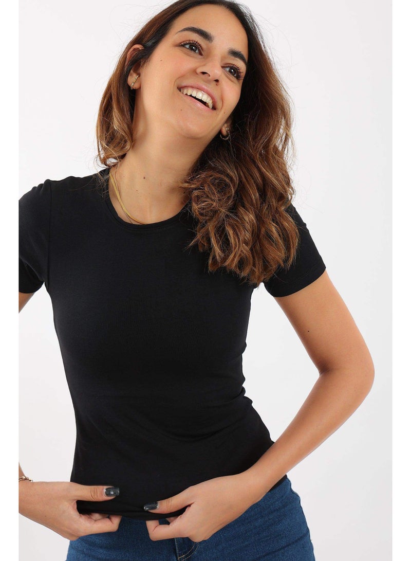 Karma Women Viscose Body Line Half Sleeve Undershirt  - Image 3