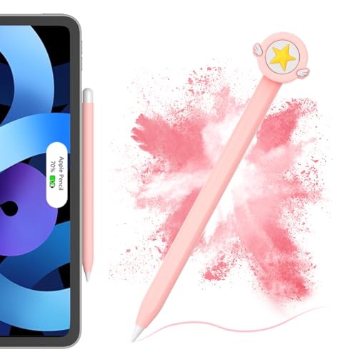BAIWOVIS Silicone Case Compatible with Apple Pencil 2nd Generation Pro Cute Protective Cover Compatible with Apple Pen 2 Pencil Sleeve for ipad Pencil 2nd Gen Shockproof Skin Accessories for iPad Pen - Image 1