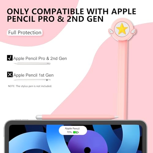 BAIWOVIS Silicone Case Compatible with Apple Pencil 2nd Generation Pro Cute Protective Cover Compatible with Apple Pen 2 Pencil Sleeve for ipad Pencil 2nd Gen Shockproof Skin Accessories for iPad Pen - Image 3