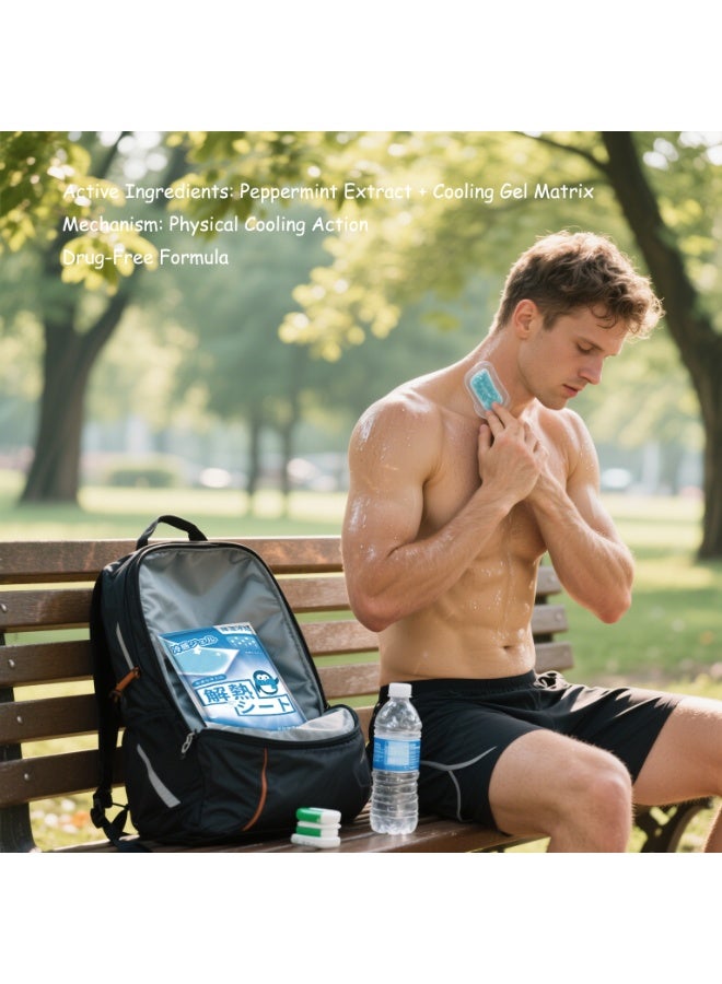 Generic One pack of ten bags, a total of 20 stickers. Summer cooling ice patch,, relieves a wide range of discomforts!  - Image 1