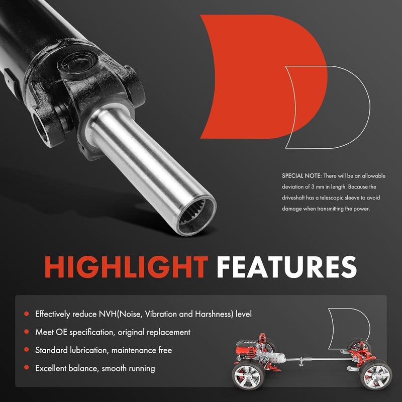 A-Premium Rear Drive Shaft Assembly for Honda Passport - Image 5