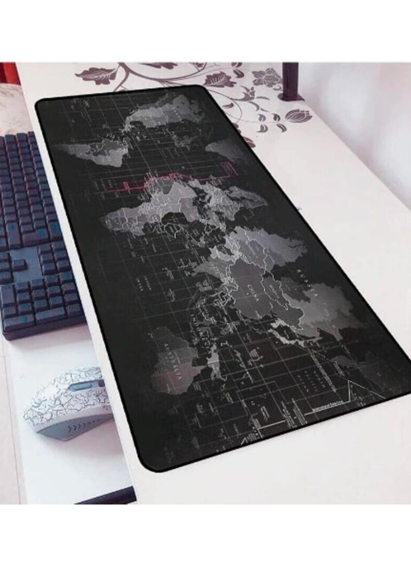 Generic - Large Mouse Pad Extended Gaming Mouse Pad Non Slip Rubber Base Mouse pad Smooth Cloth Surface Keyboard Mouse Pad for Computer 800 X 300 - Image 1
