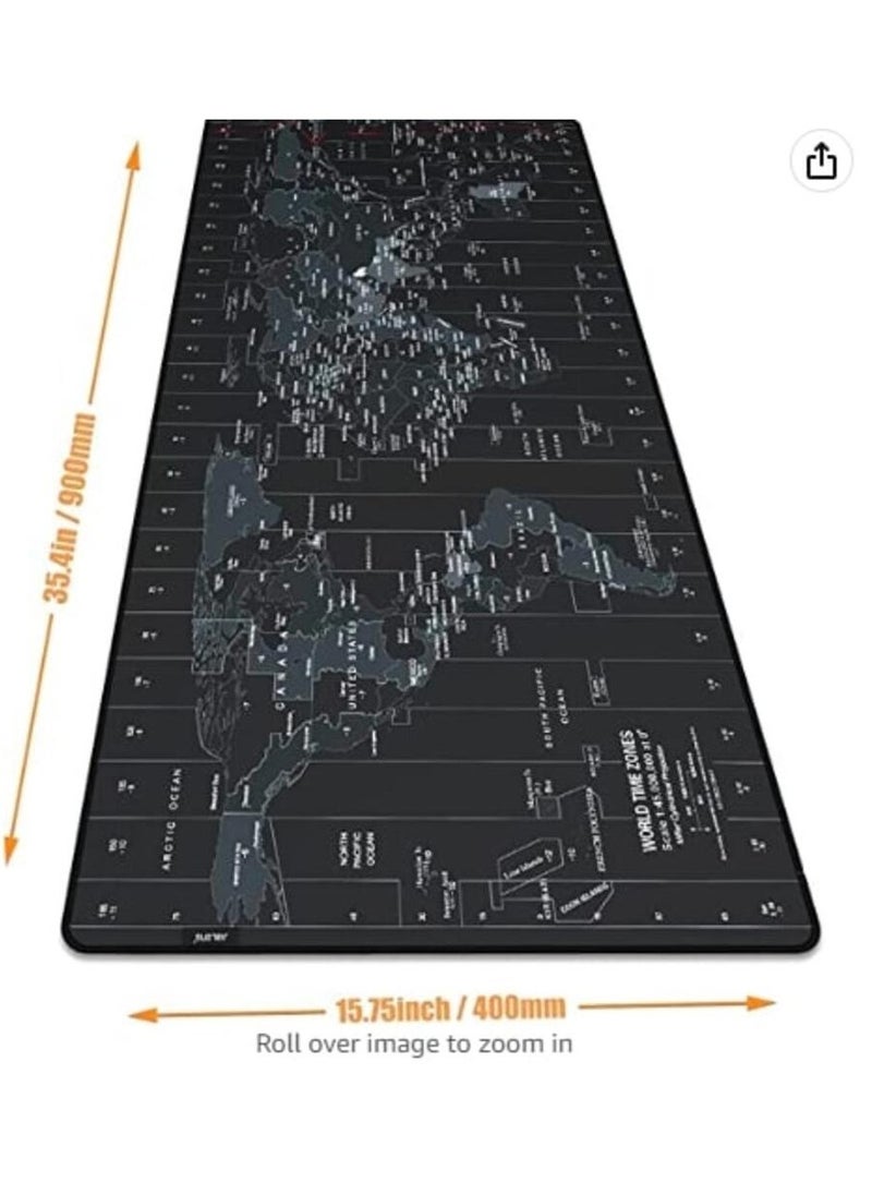 Generic - Large Mouse Pad Extended Gaming Mouse Pad Non Slip Rubber Base Mouse pad Smooth Cloth Surface Keyboard Mouse Pad for Computer 800 X 300 - Image 1