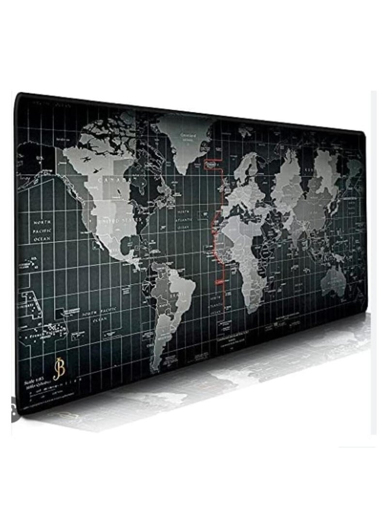 Generic - Large Mouse Pad Extended Gaming Mouse Pad Non Slip Rubber Base Mouse pad Smooth Cloth Surface Keyboard Mouse Pad for Computer 800 X 300 - Image 1