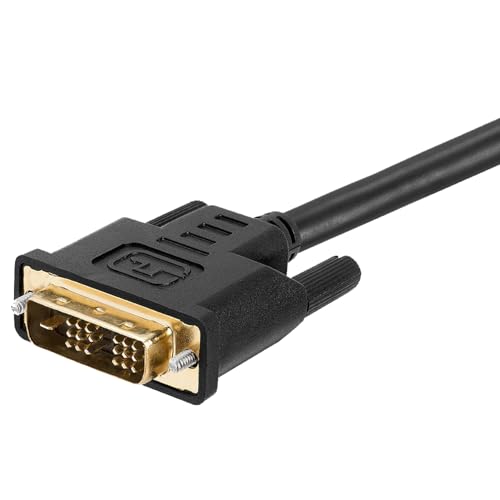 Cmple - HDMI to DVI Adapter Cable - 3 Feet Bi Directional High Speed Male Plug Monitor Cord Connector Converter for PC Laptop HDTV Projector - Image 3