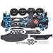 WEFEINO Alloy Carbon RC Chassis Frame Kit Upgrades for 110 Sakura D5 MiniMR RC Flat Road Drift Car - Image 4