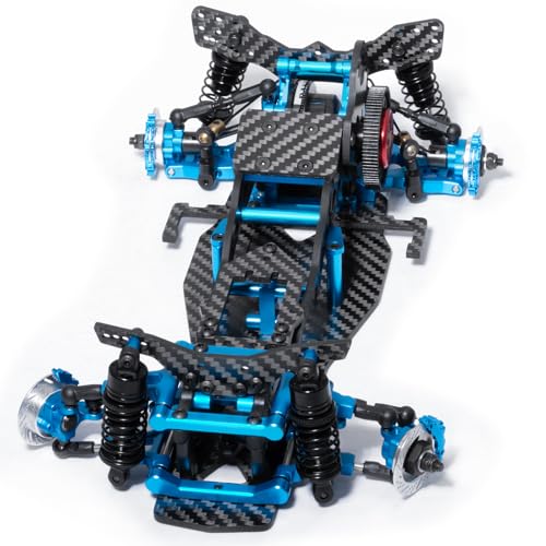 WEFEINO Alloy Carbon RC Chassis Frame Kit Upgrades for 110 Sakura D5 MiniMR RC Flat Road Drift Car - Image 1