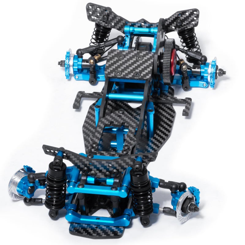 WEFEINO Alloy Carbon RC Chassis Frame Kit Upgrades for 110 Sakura D5 MiniMR RC Flat Road Drift Car - Image 2