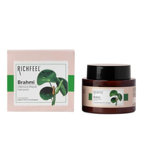 Richfeel Brahmi Intensive Repair Hair Pack | Controls Hair Fall Treats Damage, Split Ends and Breakage | Deep Conditioning | Trichologist Formulated | 100 g - Image 1
