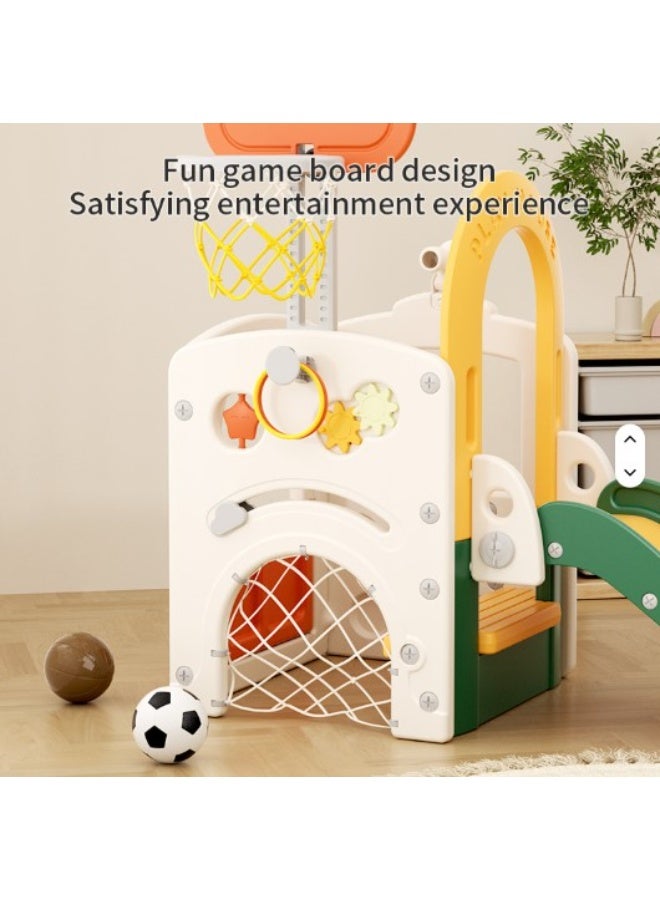 فول جوي زحليقة اطفال مع تلسكوب وكرة سلة وطاولة وبيت لعب داخلي ومرمي كرة قدم  للأماكن الداخلية والخارجية للاماكن المغلقة او المفتوحة - Image 4