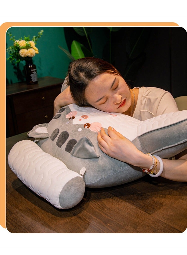 Golden Reading Pillow, Large Size Backrest Pillow Breathable Back Pillow with Removeable and Washable, Bed Rest Pillow with Arm and Back Support Lumbar Cushion for Watching TV Reading and Working On Laptop  - Image 5