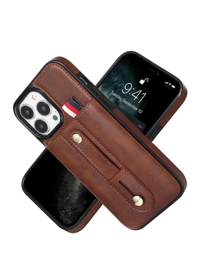 Zaboon Case For iPhone 12 Pro Max Wristband Kickstand Wallet Leather Phone Case - Image 2