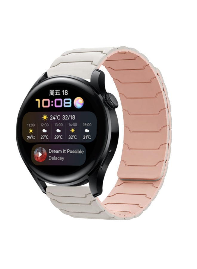 Suitable For Samsung Watch567 Watch Strap Huawei Gt3/4/5 Huami Armor Warrior Silicone Magnetic Watch Strap 