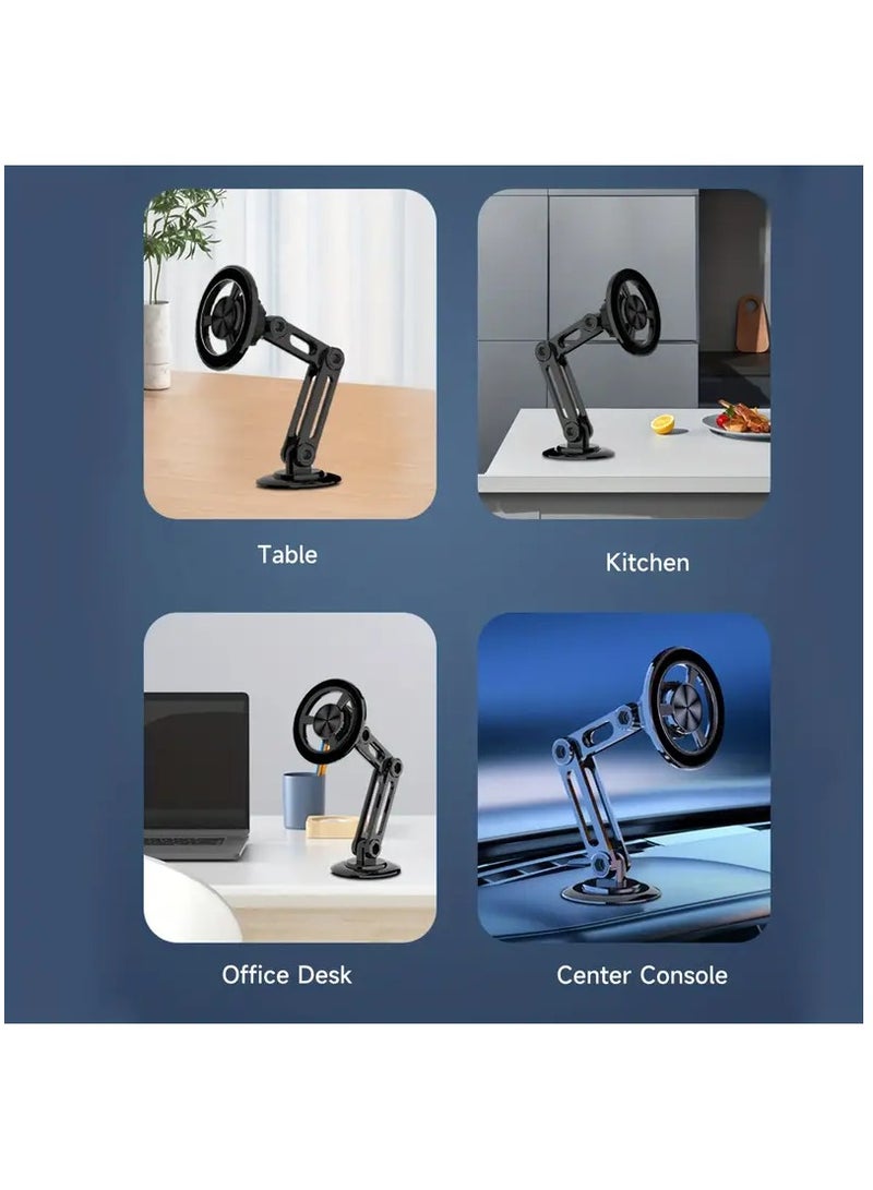 MOCOM MagSafe Phone Holder - 360° Rotation Magnetic Car Magsafe Phone Holder  Ultimate Magnetic Phone Mount, Home/Kitchen/Office/Car Dashboard/Desk Universal Phone Stand For iPhone 15 Pro Max,15Pro,14,13,12 - Image 2