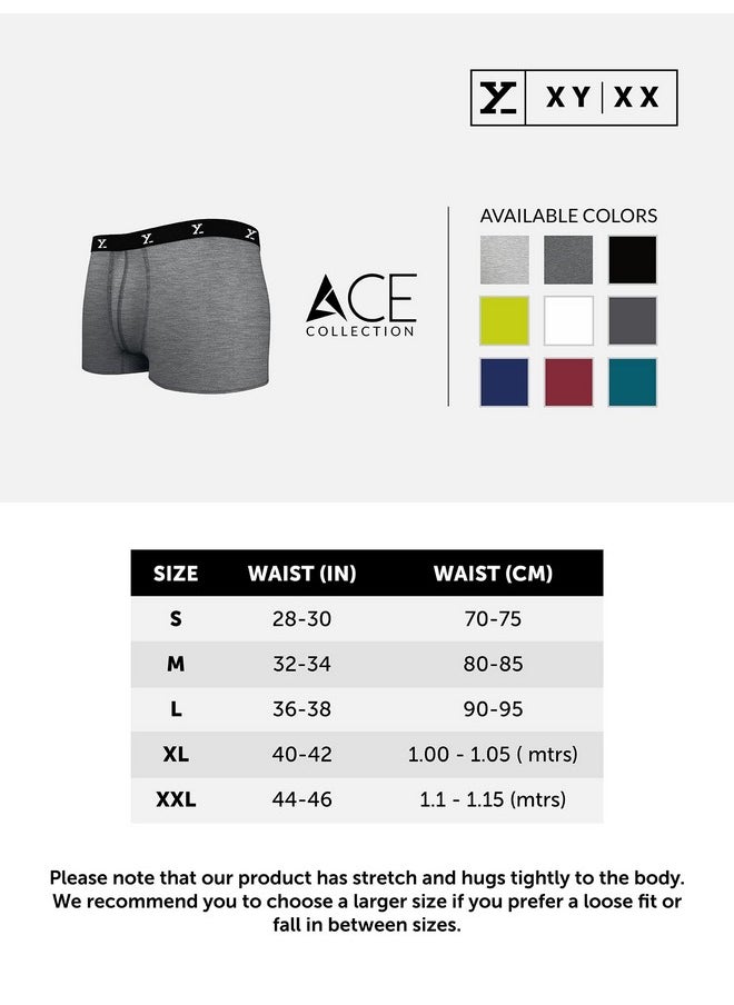 XYXX XYXX Men's Modal Modern Solid Trunks (Pack of 2) (XYTRNK_R2R5_001_Camo Monocrom + Black_L)  - Image 5
