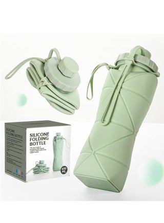 Collapsible Water Bottle, Silicone Foldable Water Bottles For Travel, Easy-To-Carry Design And Compact Size, BPA Free, 20 oz (Green) - pzsku/Z1DABC1F9BBC94C329F09Z/45/_/1729676857/1e8525e8-dd77-493e-a85e-87ca9cec9013