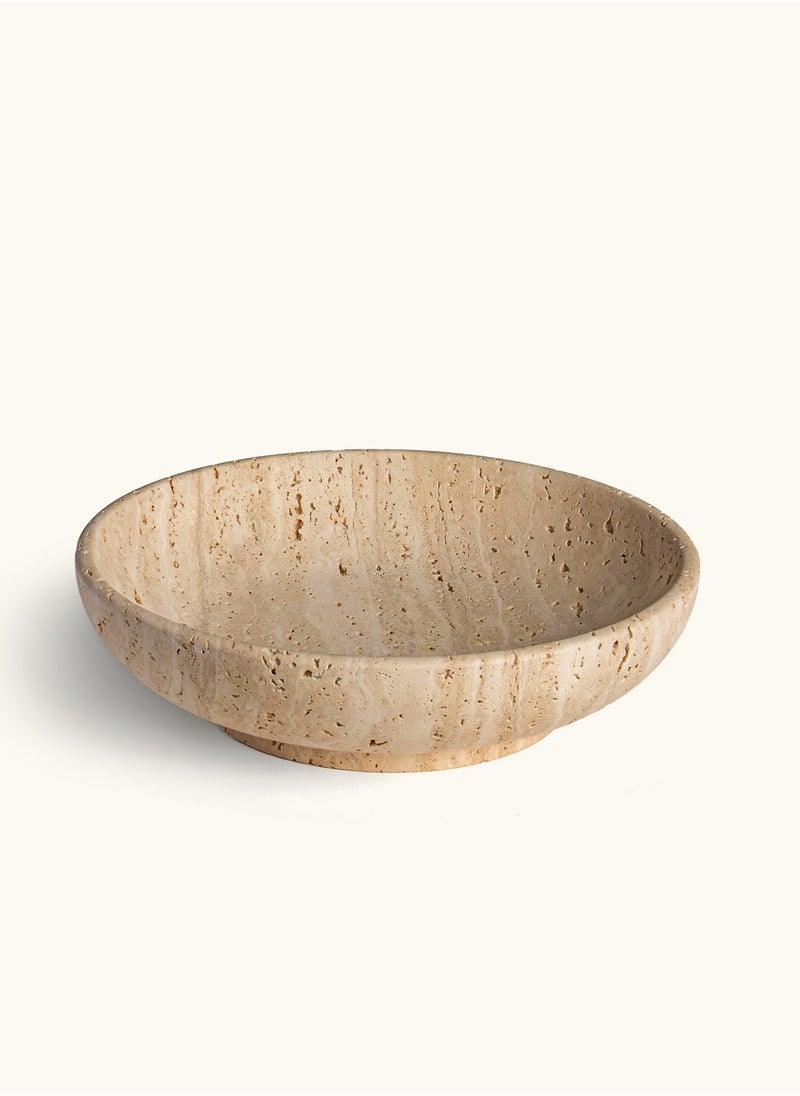 touche déco Travertine Center Piece Bowl - Image 1