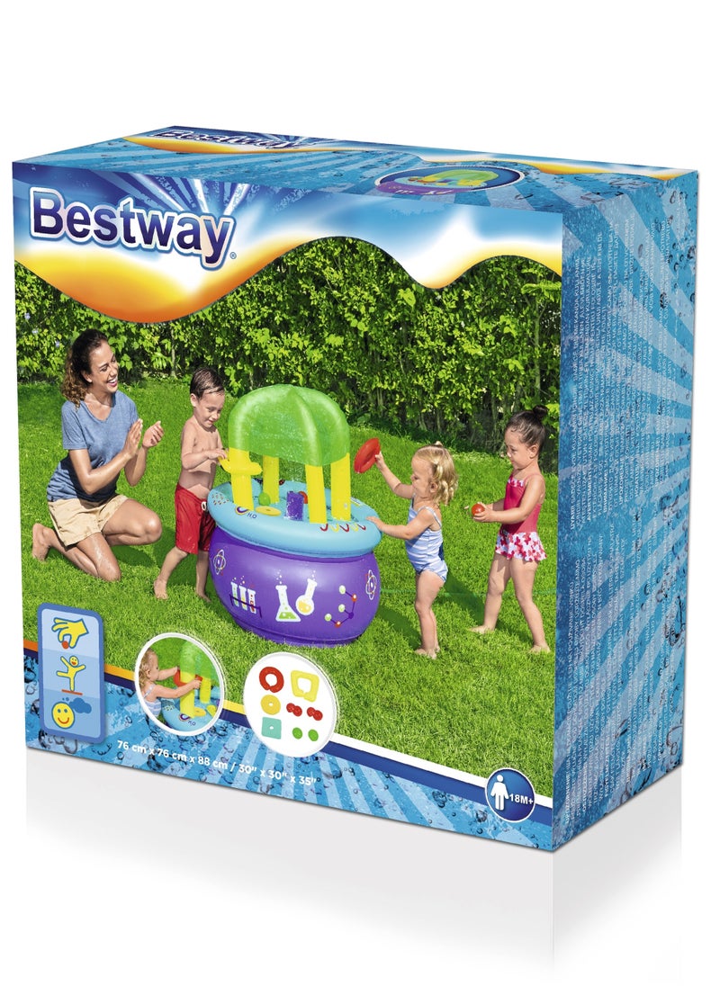 Bestway - Bestway Playcenter Lil LearnLab Water Table 76x76x88cm | Inflatable Toys | Educational and Learning Water Toy | Perfect for Toddlers and Kids - Image 1