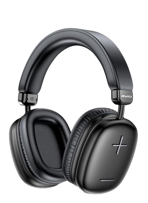 Awei AT9 True Wireless Headphone - Stereo Sound With HD Microphone. Lightweight Foldable Body - Black