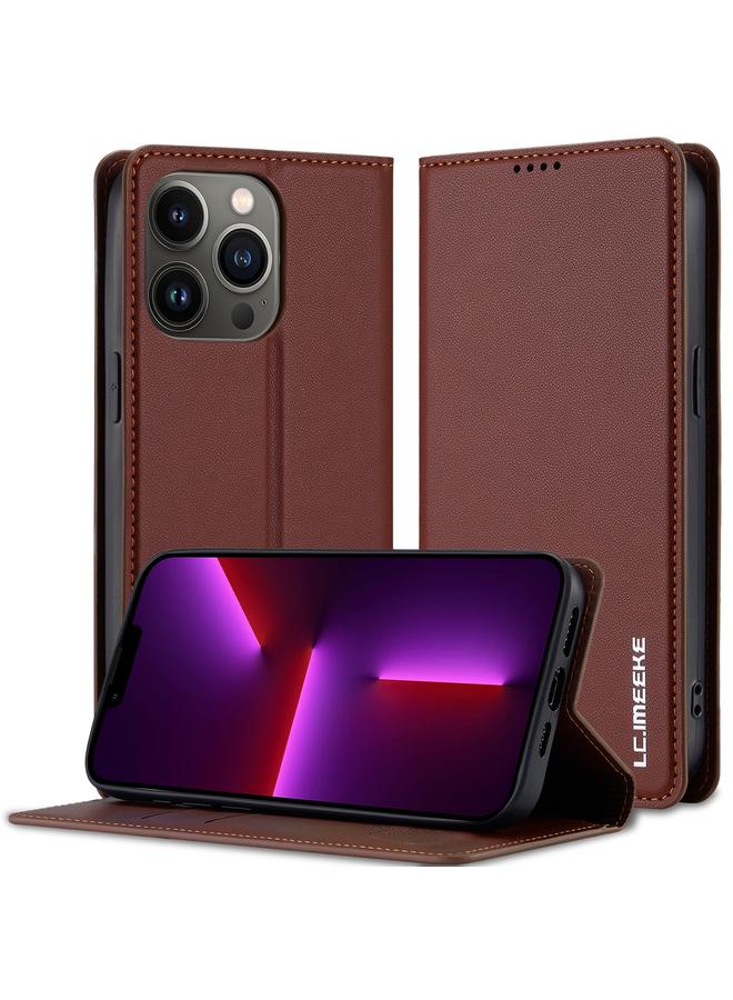 LC.IMEEKE Case For iPhone 12 Pro Max L1 Series Frosted Fine Texture PU Phone Case - Image 1