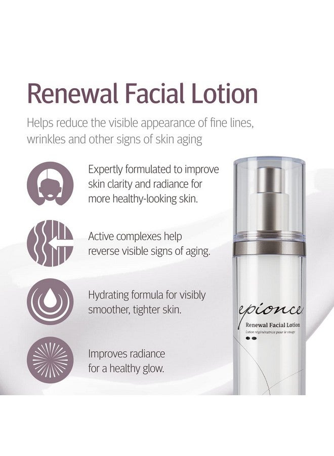 Epionce Renewal Facial Lotion - Hydrating Face Moisturizer, Anti Aging & Dry Skin Barrier Repair Face Lotion, Glycerin Facial Moisturizer Skin Care - Image 2