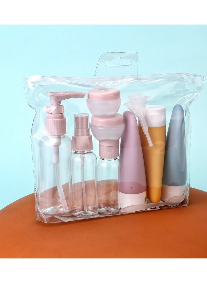 هالامين 11 حزمة من زجاجات مستحضرات التجميل الصغيرة ,علب للسفر، مانعة للتسرب سيليكون حاوية السفر ، ومناسبة للسفر حجم الغسيل ، المحمولة ، يمكن أن تكون معبأة مرارا وتكرارا ، مقذوف المنتجات الضرورية للطائرات - Image 3