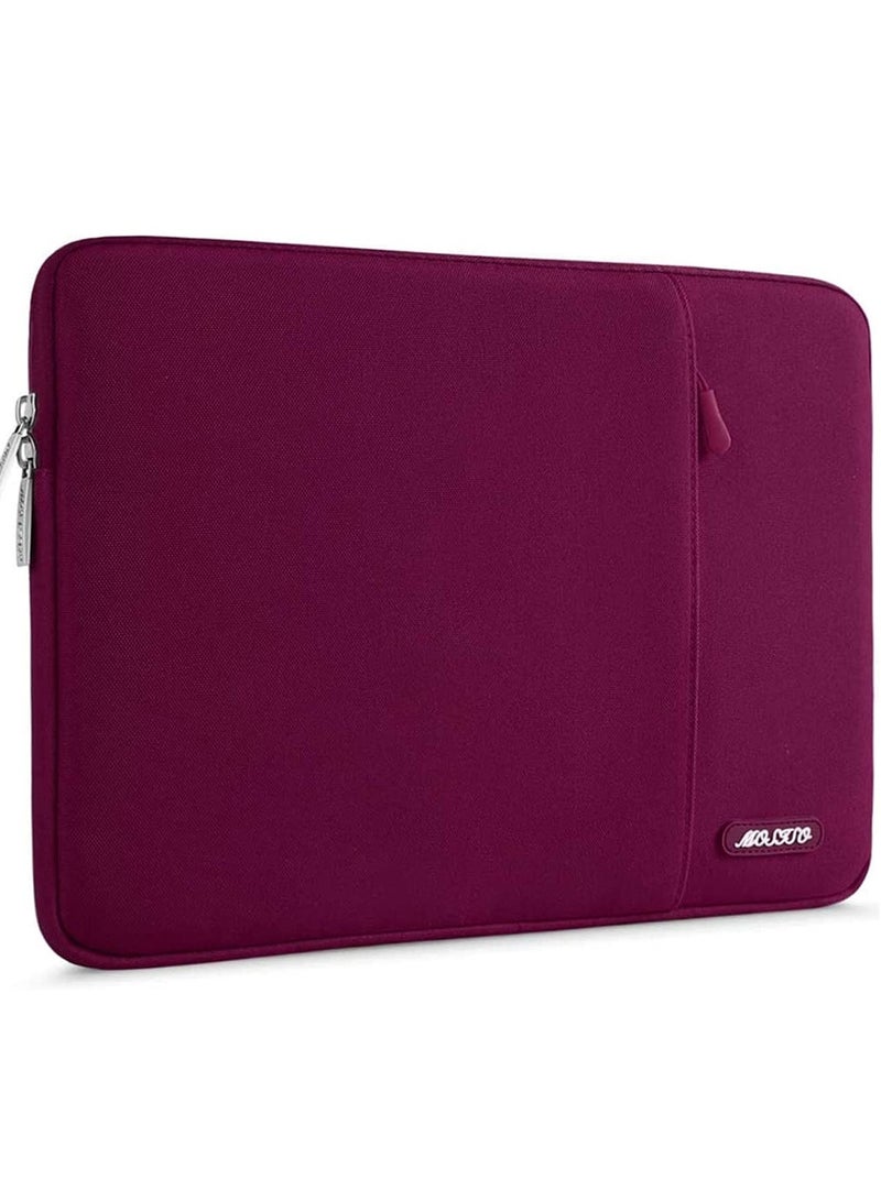 موسيسو حافظة كمبيوتر لوحي متوافقة مع Ipad 10Th 10.9 بوصة Air 5Th 10.9 Pro 11 M2 9 8 7 10.2 Air 4 10.9 Air 3 10.5 9.7 بوليستر حقيبة عمودية أحمر خمري - Image 5