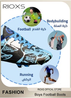 Boys Football Boots Trainers,Unisex Soccer Trainers,Kids Professional Soccer Cleats Shoes,Competition Training Shoes,Non-Slip Sneakers For Kids Youth And Adults,Athletic Outdoor Sports Shoes For Running Football,Indoor Firm Ground Lace-Up Soccer Shoes - pzsku/Z1DAC1D866A4534C0B3DEZ/45/1741328309/df69cc4f-e332-40b4-8e6b-2a9f7cdbbbeb