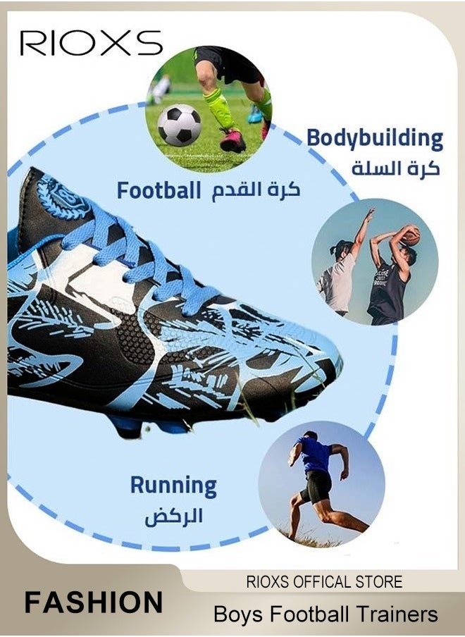 ريوكس - والأحذية الرياضية للفتيان، وأحذية كرة القدم للذكور والإناث، وأحذية كرة القدم المتخصصة للأطفال، وأحذية التدريب على الألعاب، وأحذية التزلج على التزلج للأطفال والمراهقين والكبار، وأحذية الرياضة في الهواء الطلق، والأحذية الرياضية التي تناسب الأرضيات الصلبة داخل المباني - Image 1