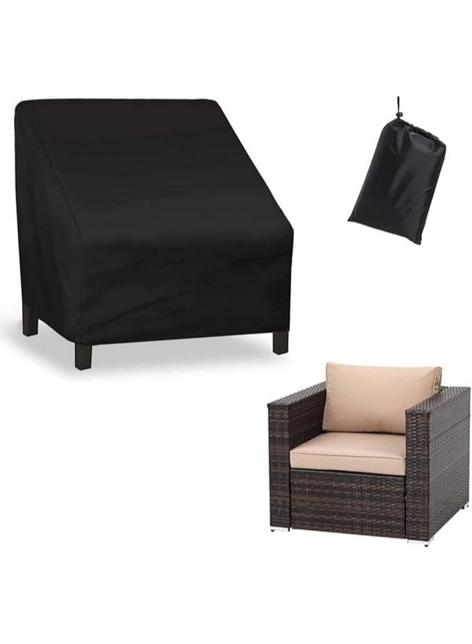 Heavy Duty Oxford Waterproof Patio Furniture Covers Outdoor Chair Covers UV All Weather Protection Patio Chair Cover for Backyard Garden Balcony (102*79*70cm) - Image 1