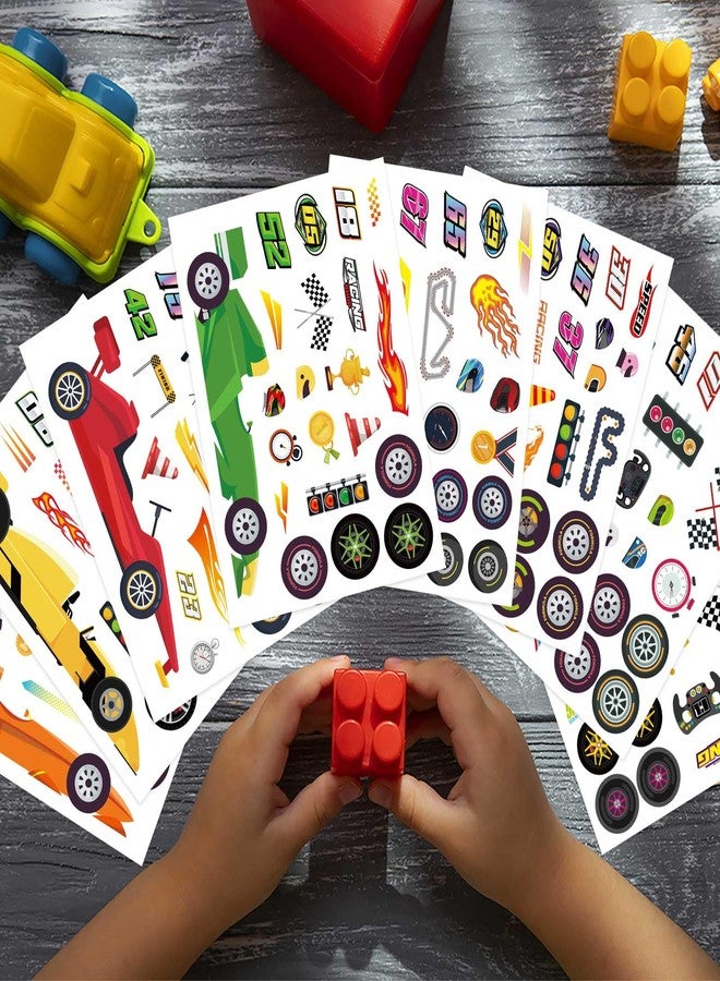 DUJAA 24 Sheets Make Your Own Race Car Stickers, Sporty Racing Car Stickers for Kids, Racing Gifts Party Favors Birthday Decorations, Classroom Teacher Reward Craft - Image 5