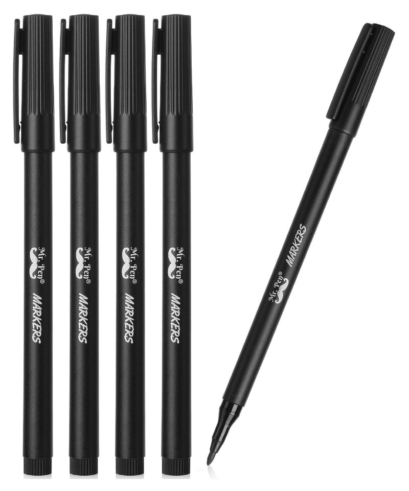 Mr. Pen- Garden Markers  Black  4 Pack  Plant Markers  Garden Markers For Plants Outdoor Waterproof  Plant Markers For Seedlings  Waterproof Permanent Marker  Plant Markers For Outdoor Plants - Image 1