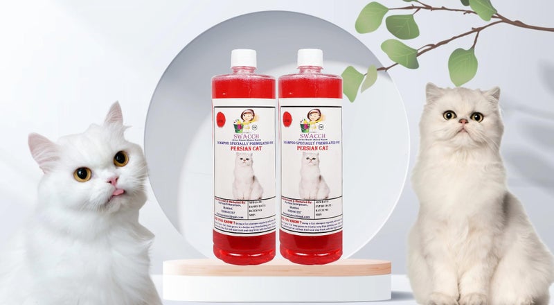 Swacch Shampoo Specially Formulated for Persian Cat (1 Litre) (Pack of 2) Strawberry - Image 2