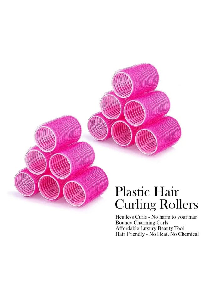 الصين بكرات شعر بلاستيكية ذات قبضة ذاتية 10 قطع - Image 4