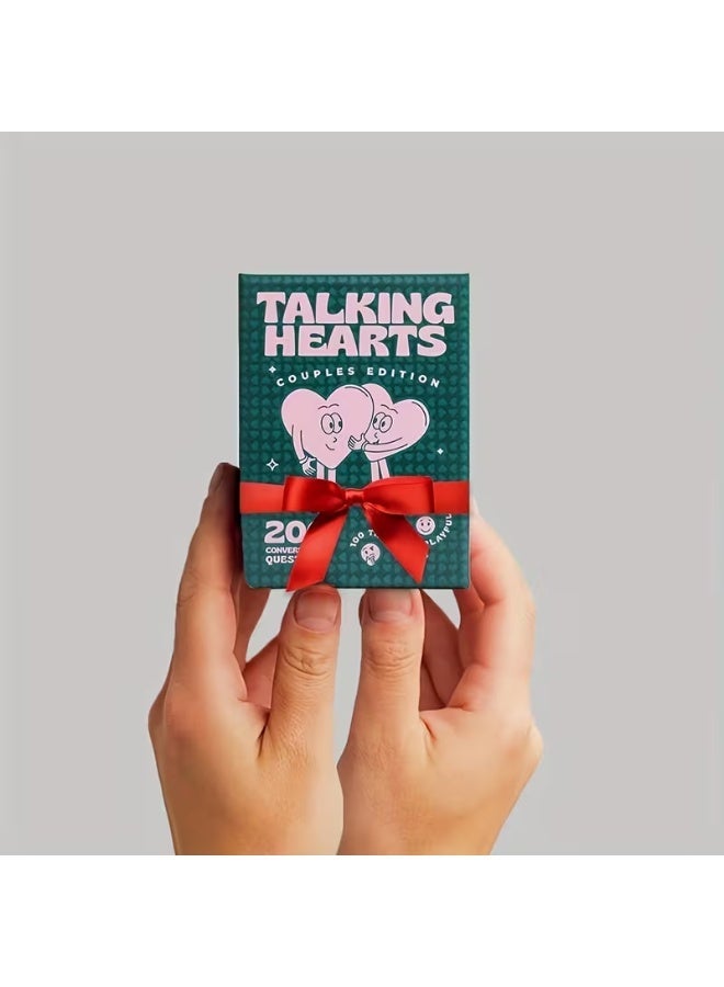 Talking Heart Conversation Cards | Couple Card Game for Date Nights & Travel | 200 Deep Questions + 2 Wild Cards | Romantic Valentine’s Gift for Couples | Fun Relationship & Bonding Game - Image 5
