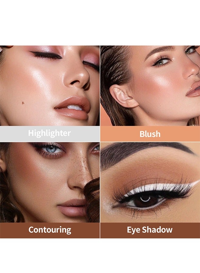 Julystar 6 Color Eye Shadow Plate, Available In Pearl Light And Matte Finish, Can Hold Makeup For A Long Time Without Flying Powder, Waterproof And Sweat Proof, Natural Fit, Suitable For Use In Makeup - Image 3