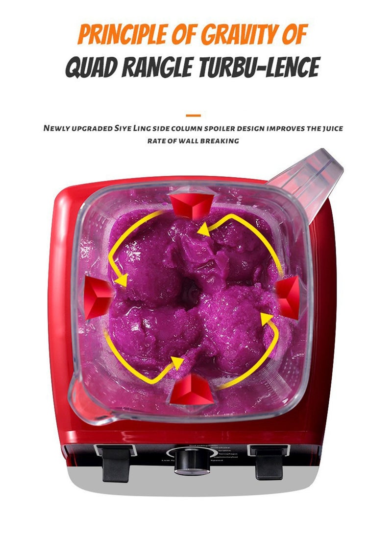 Leon Home Electric blender with multi-functional grain grinder, 2L + 800ml (grinding cup) - 4500W power - adjustable speed - suitable for making juices, spice powders, nut powders, coffee, etc. - Image 4