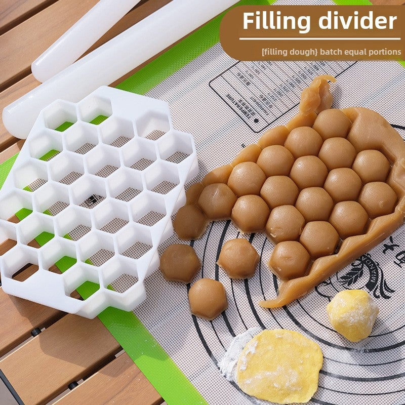 Dough divider stuffing batch average cutting mold kneading dough slitting kitchen household Dicer pasta tool(White) - Image 3