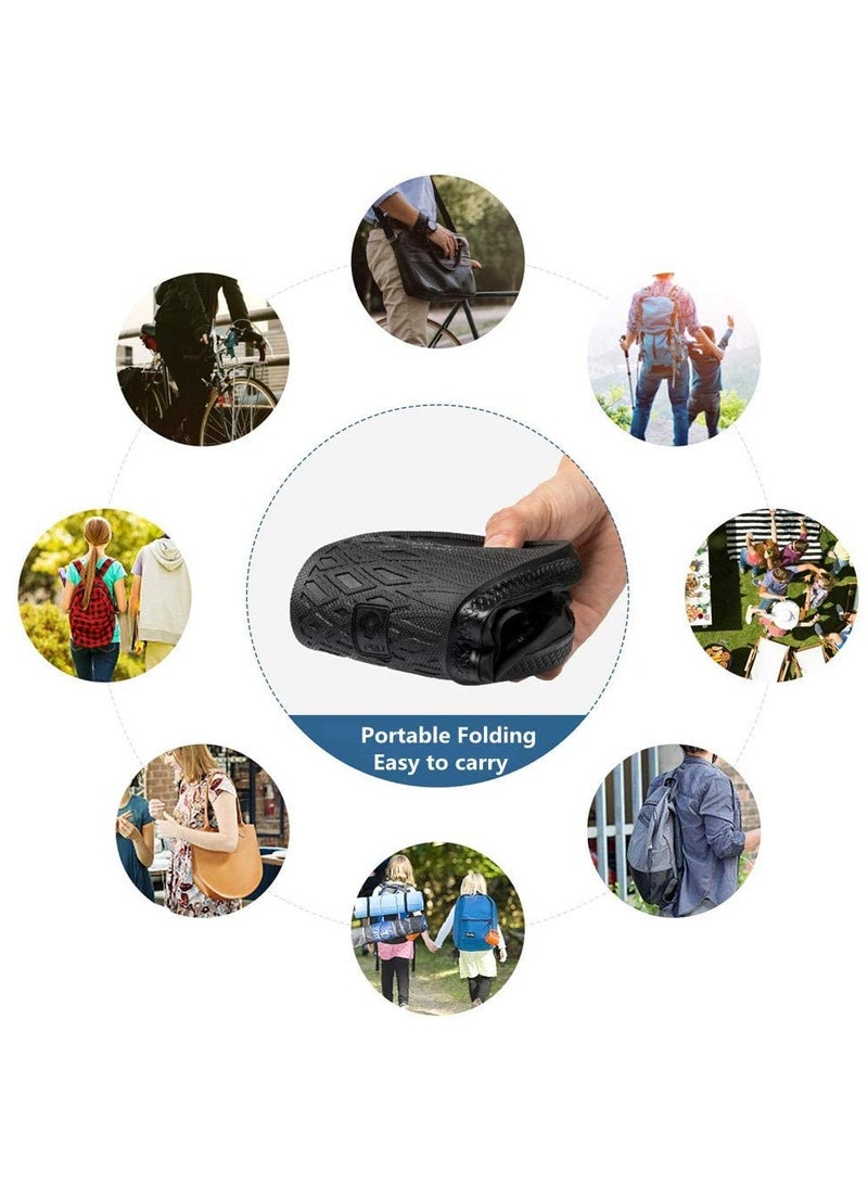 SYOSI أغطية أحذية مقاومة للماء ومضادة للثلوج وأحذية مطر قابلة لإعادة الاستخدام ومعدات حماية للرجال والنساء مقاس XL - Image 4